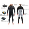 Гидрокостюм DAKINE MEN'S MISSION CHEST ZIP FULL SUIT 4/3mm Black Размер M DK21M43MZ (0604565433701)