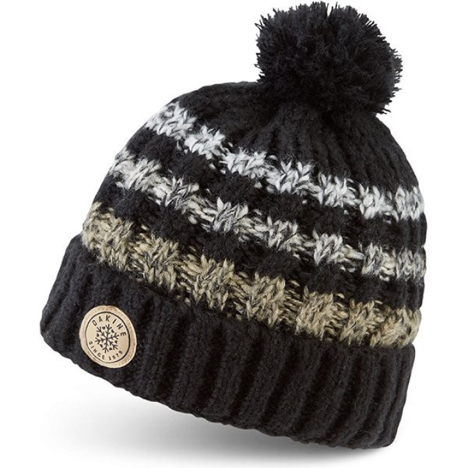 Шапка DAKINE EMERSON BEANIE BLACK/STONE 10002656 (0610934386684)